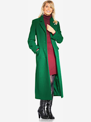 Manteau blazer coupe longue classique - Linea Tesini - Vert