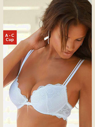 Soutien-gorge push-up soutien-gorge fermeture devant - LASCANA - Blanc