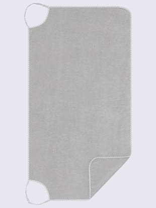 serviette de bain multifonction superbe qualité - wäschepur - gris argenté