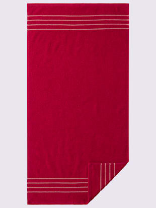 serviette qualité luxe - wäschepur - rouge