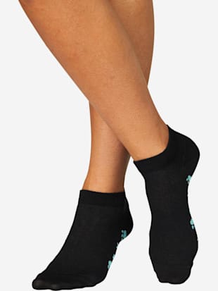 socquettes motif de pattes doux sous la semelle - arizona - noir
