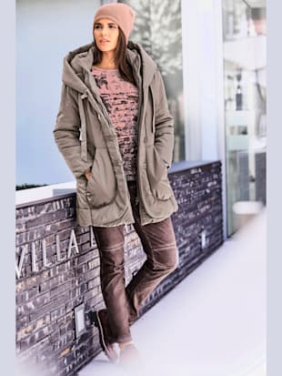 Parka veste d'extérieur facile à associer - Ashley Brooke - Taupe