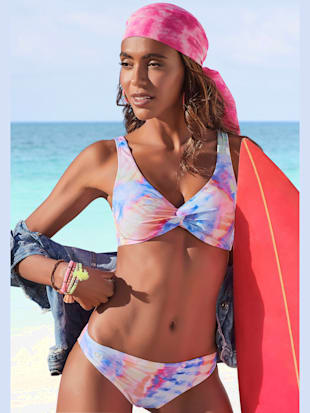 Maillot de bain à armatures imprimé, effet de couleur différent pour chaque pièce - KangaROOS - Mult