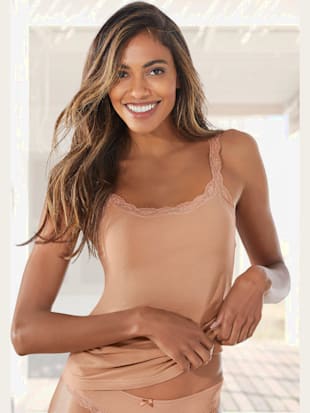 Chemise lot de 2 débardeurs en lascana - LASCANA - Beige, Noir