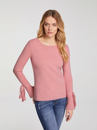 Pull tricot fin doux et agréable - Linea Tesini - Rose