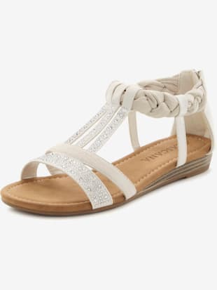 Sandales+d%27ete+avec+petites+pierres+brillantes+tendance+-+LASCANA+-+offwhite