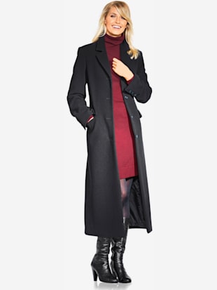 Manteau blazer coupe longue classique - Linea Tesini - Noir