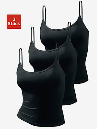 Lot de 3 débardeurs spaghetti vivance - vivance active - Noir