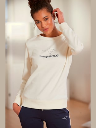 Sweatshirt avec logo imprimé - KangaROOS - Blanc