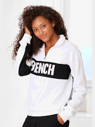 Sweatshirt doux - Bench. - Blanc-noir
