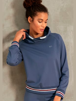 Sweatshirt avec col montant - H.I.S - Bleu