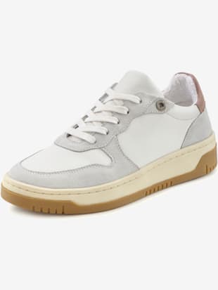 Baskets cuir de qualité - Elbsand - Blanc-rose