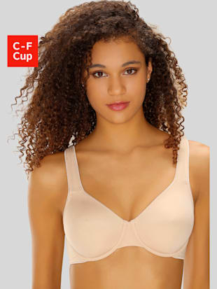 Soutien-gorge à armatures avec effet minimiseur - LASCANA - Marron Toffee