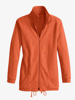 Veste polaire traitement contre les bouloches - Collection L - Couleur Terre Cuite