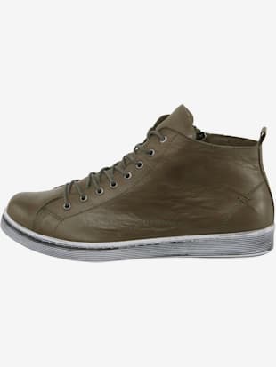 Chaussures à lacets cuir nappa de vache - - Kaki