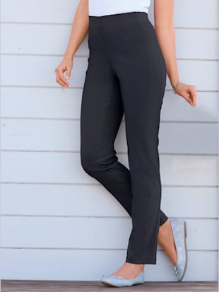Pantalon classique uni avec ceinture élastique - Stehmann Comfort line - Marine