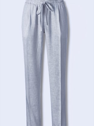 Pantalon qualité tissée - - Bleu Foncé À Rayures