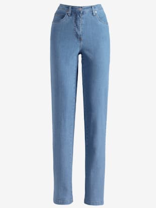 Jean 5 poches stretch perfect fit - Collection L - Bleu Blanchi