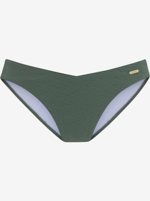 Bas de maillot de bain matière structurée aux couleurs tendances - Sunseeker - Vert Olive