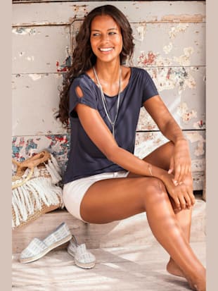 Lot de 2 t-shirts lascana - LASCANA - Bleu, Blanc Imprimé