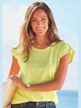 t-shirt à manches courtes encolure ronde - venice beach - citron vert