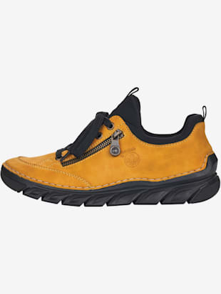 Sneakers slip on empiècement élastique - Rieker - Jaune-noir