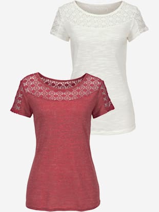 Lot de 2 t-shirts vivance - Vivance - Cuivre, Crème