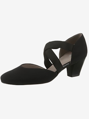 Trotteurs à bride trotteurs avec élastiques croisés - Ara - Noir