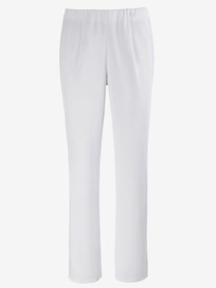 Pantalon costume coupe confort ceinture élastique invisible - - Blanc
