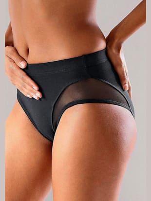 Slip gainant lot de 4 slips formants avec partie ventrale renforcée - petite fleur - Noir, Blanc