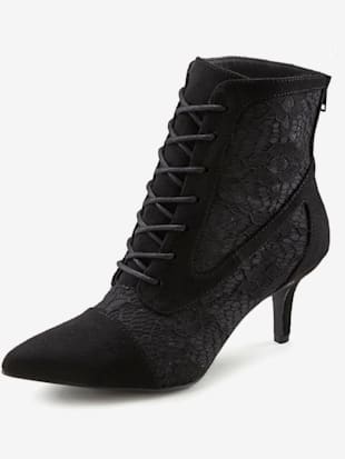 Bottines détails en dentelle tendance - LASCANA - Noir