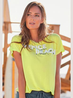 T-shirt à manches courtes encolure ronde - Venice Beach - Citron Vert