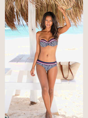 Bas de maillot de bain uni ou imprimé minimaliste - LASCANA - Marine Imprimé