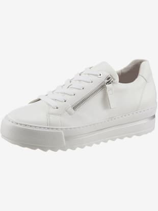 Baskets compensées sneakers compensées avec glissière extérieure - Gabor - Blanc