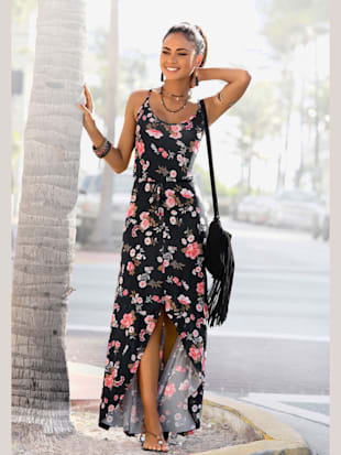 Robe longue fines bretelles étroites réglables - LASCANA - Imprimé