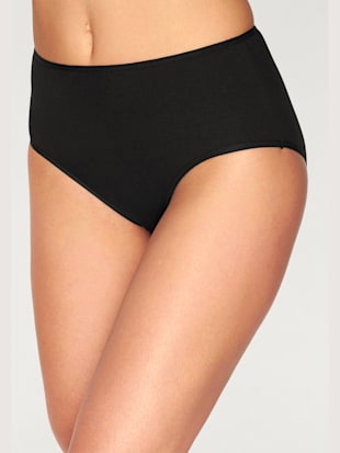 10 slips gainants pratiques - petite fleur - Noir