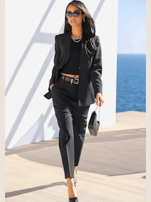 pantalon tailleur femme élégant - lascana - noir