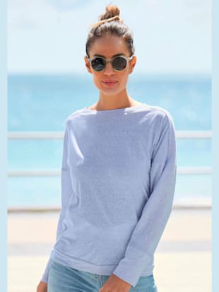 T-shirt manches longues encolure en u - Venice Beach - Bleu