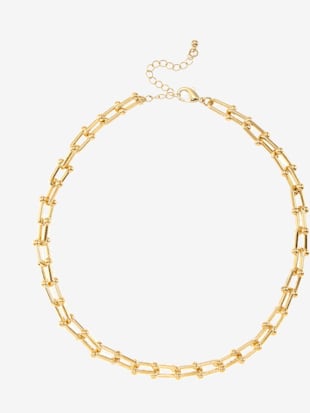 Chaîne à maillons avec fermoir mousqueton - LASCANA - Couleur Doré