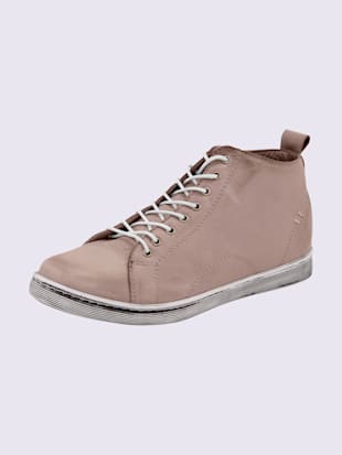 Chaussures à lacets cuir nappa de vache - - Gris