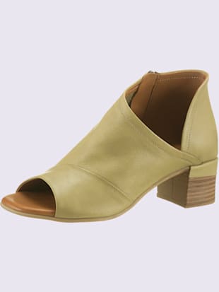Sandales cuir nappa de vache - - Sauge