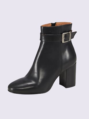 Bottines intérieur en cuir - - Noir