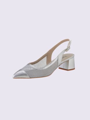 Escarpins fabriqué à la main en espagne - - Couleur Argenté