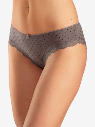 Lot de 3 slips bikini lascana - LASCANA - Taupe À Pois, À Rayures, Uni