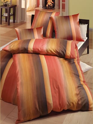 Linge de lit flanelle fine douce - Janine - Rouille