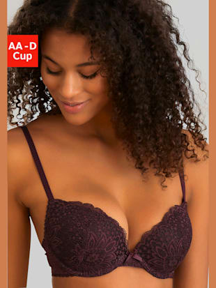 Soutien-gorge push-up fantaisie avec coussinets amovibles - Vivance - Dark Violet