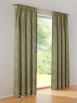 Rideau bavolet opaque - helline home - Vert Tilleul