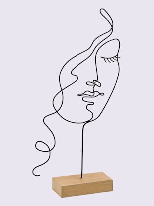 Figurine décorative jolie figurine - helline home - Noir-couleur Ivoire