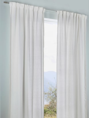 Rideau bavolet opaque - helline home - Couleur Ivoire