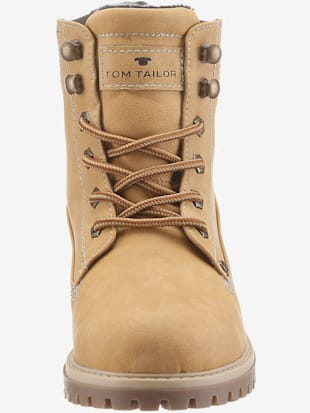 Bottines à lacets chaussures à lacets au style tendance - TOM TAILOR - Couleur Chamois-marron